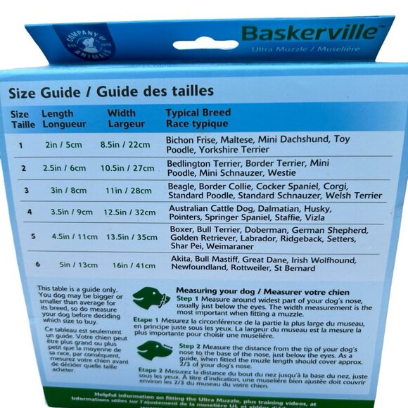 Baskerville Ultra Muzzle for Dogs, Size 6 - Black - Picture 2 of 2